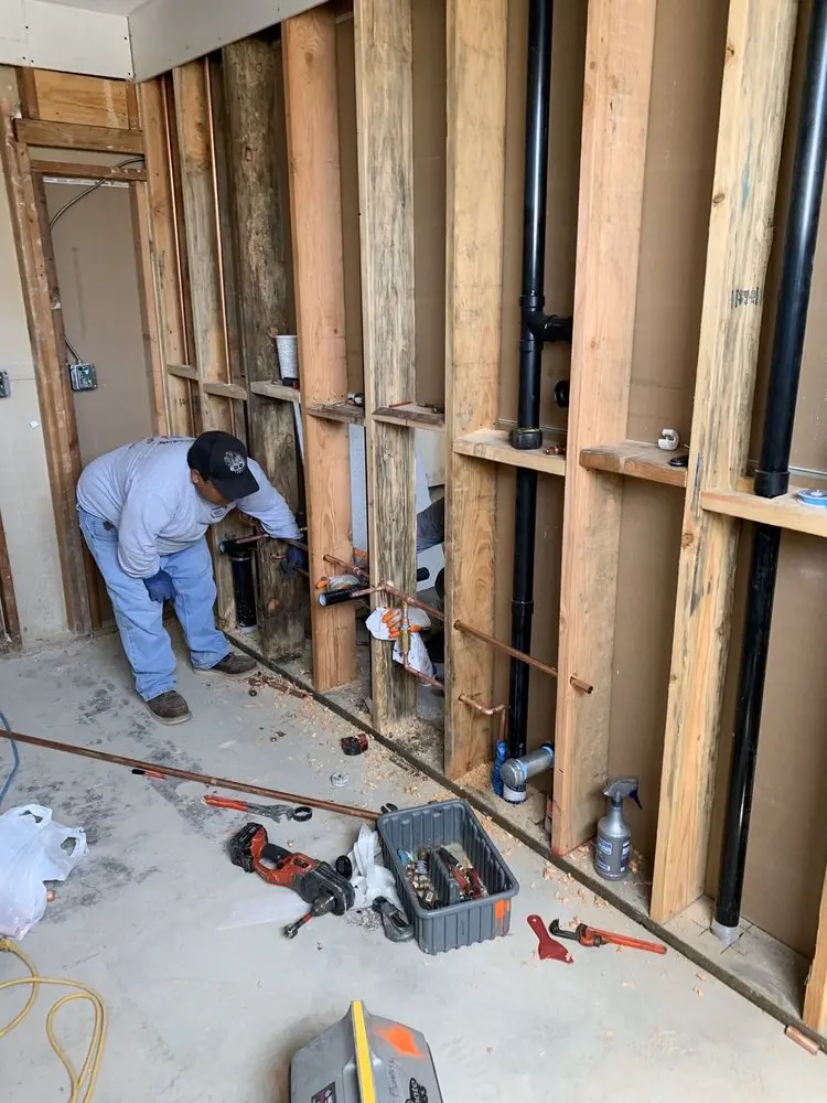 Commercial rough-in plumbing for Trenchless Sewer Repair in East Greenville